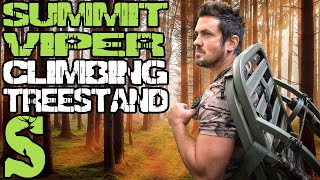 Summit Viper SD Climbing Treestand Review and Demo Checking out this Climber Tree Stand Features [upl. by Eidurt276]