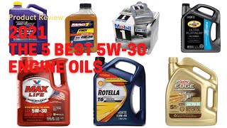 The 5 Best 5w30 Engine Oils [upl. by Ymorej]