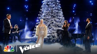 Blake Camila John and Gwen Deliver an Incredible Holiday Coach Performance  NBCs The Voice 2022 [upl. by Gemperle]