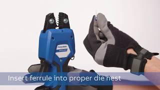 How to crimp a ferrule using the Stakon® BAT226NV2 tool [upl. by Hanus]