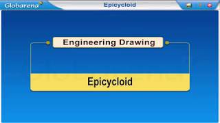 Engineering Drawing Conic section Epicycloid HIGH [upl. by Alahsal731]