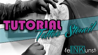 How to make a tattoo stencil EASY [upl. by Bain]