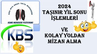 TAŞINIR YIL SONU İŞLEMLERİ 2024  ÖZEL [upl. by Otrebron]