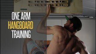 One arm hangboard training [upl. by Kirsten117]