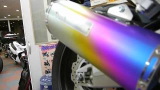 HONDA CB650F MORIWAKI Exhaust sound full system [upl. by Laynad]