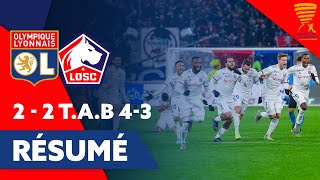 Résumé OL  Lille  12 Finale Coupe de la Ligue  Olympique Lyonnais [upl. by Enaz]