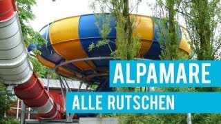 Alle Rutschbahnen im Alpamare Pfäffikon  INSANE WATER RIDES at Alpamare [upl. by Ahsiuqram]