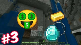 I got diamond and gold 😮😮🤑😮😮 MINECRAFT PE 3 download Minecraft free link in description [upl. by Freya]