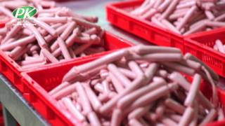 PKs Production Process of Chicken Sausages  Frankfurters [upl. by Viens]