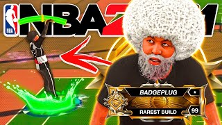 ONE OF A KIND LEGEND BUILD is UNSTOPPABLE on NBA 2K21 [upl. by Melvena615]