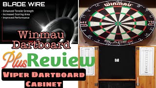 REVIEW Winmau Dartboard plus Viper Dartboard Cabinet What make these Items different from others [upl. by Aleemaj541]