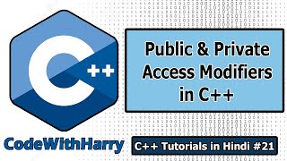 Classes Public and Private access modifiers in C  C Tutorials for Beginners 21 [upl. by Julie]