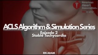 Walk Through ACLS 2020 How to treat stable tachycardia [upl. by Haseefan620]