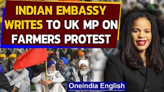 Farmers protest  Indian Embassys open letter to UK MP  Oneindia News [upl. by Hnacogn706]