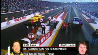 MIKE COUGHLIN WINS FINAL PRO STOCK TRUCK RACE [upl. by Domenico364]