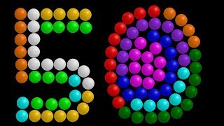 Color Ball Counting  150  The Kids Picture Show Fun amp Educational Learning Video [upl. by Silsby324]