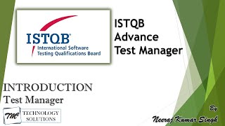 ISTQB Test Manager  Introduction [upl. by Eceerahs]