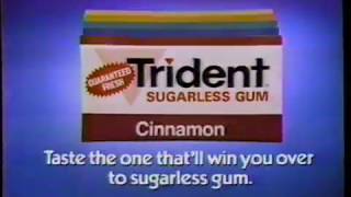 1984 Trident Sugarless Gum TV Commercial [upl. by Vetter110]