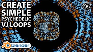 Create Trippy Psytrance Visuals In Blender 29  Evee Psychedelic Animation Tutorial [upl. by Reinnej]