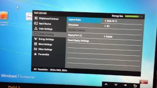 How to set 12 DisplayPort daisy chain ability on Dell Monitor 2414 [upl. by Tabina]