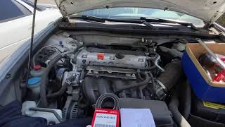 20092012 Honda Accord Drive Belt Replacement [upl. by Caddaric]