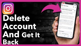 How To Get Back Deleted Instagram Account [upl. by Galatea]