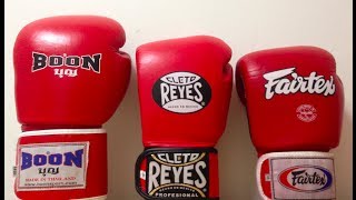 Fairtex BGV1 vs Hybrid Cleto Reyes vs Boon 14oz [upl. by Akitan]