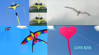 how to make kite 4 type kite making and flyingmy all trending kite videosBird kite and Delta kite [upl. by Sredna388]