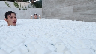 5000 MARSHMALLOWS IN POOL [upl. by Ttezil950]