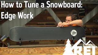 How to Tune a Snowboard 1 Edge Work [upl. by Yerahcaz187]