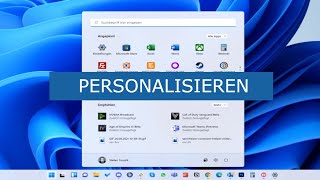 Windows 11 Taskleiste anpassen Personalisieren [upl. by Doro]