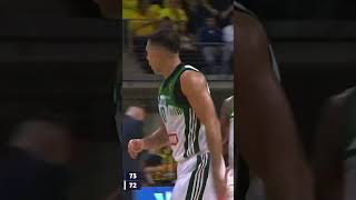 Kostas clutch Sloukas ☘️💦 paobc paobcgr panathinaikos euroleague [upl. by Ydnes]