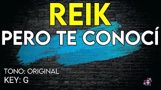 Reik  Pero Te Conocí  Karaoke Instrumental [upl. by Thalia664]