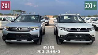 New Maruti Suzuki Brezza 2022 🔥 Brezza Zxi vs Zxi Plus  Variants Comparison Rs 143L Price Gap😳 [upl. by Egoreg]