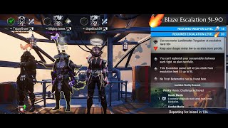 Trio Blaze Heroic Escalation with Strikers Build  Dauntless [upl. by Guevara572]