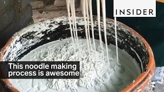 This noodle making process is awesome [upl. by Harper]