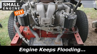 Zero Turn Mower engine keeps flooding [upl. by Mariellen890]