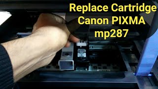 How to Replace Ink Cartridges in a PIXMA mp287 Printer [upl. by Zelikow]