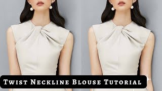 How to Cut Necklines for Dresses or Tops  Round Square Scoop amp Boat Necklines  LTSA  QST 8 [upl. by Adnilreh]