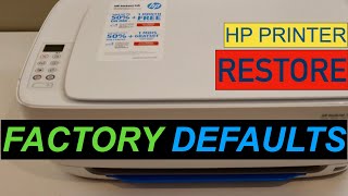 HP Printer Restore Factory Defaults [upl. by Nap928]