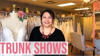 Bridal Boutique  What is a Trunk Show [upl. by Epotimet571]