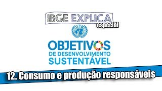 ODS 12 Consumo e produção responsáveis • IBGE Explica [upl. by Ellinad]