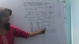 Schrodinger Time Independent Equation from Time Dependent [upl. by Grail]