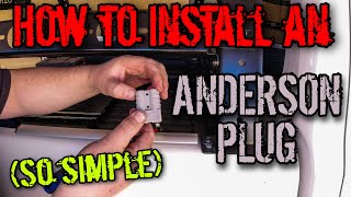 How to install an anderson plug in your 4WD [upl. by Hafeetal28]