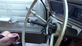 Removing Steering Wheel from 1966 Chevy Impala SS [upl. by Nylaras613]