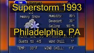 Superstorm 1993 Philadelphia PA [upl. by Zarla]