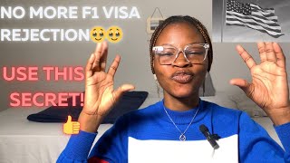 1 Secret I Used To Get My F1 Visa In 2 Minutes  Mistakes You Should Avoid During Your Visa Process [upl. by Darrin113]