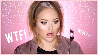 CONTOUR YOUR NOSE USING A FORK  NikkieTutorials [upl. by Lucienne364]