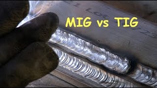 Welding Aluminum TIG vs MIG Spool Gun [upl. by Oinotnaesoj]