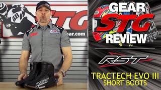 RST TracTech Evo III Short Boots  Sportbike Track Gear [upl. by Ayouqes]